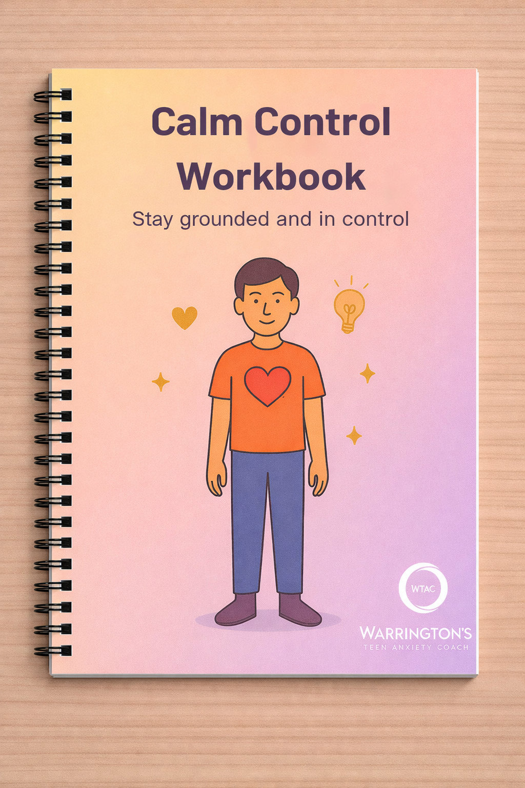 Calm Control Workbook - Stay Grounded and in Control - Mental Health Support Tool