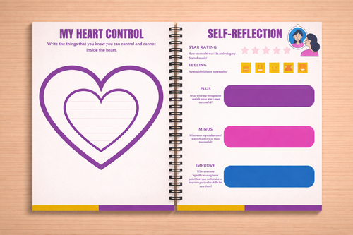 Calm Control Workbook - Stay Grounded and in Control - Mental Health Support Tool