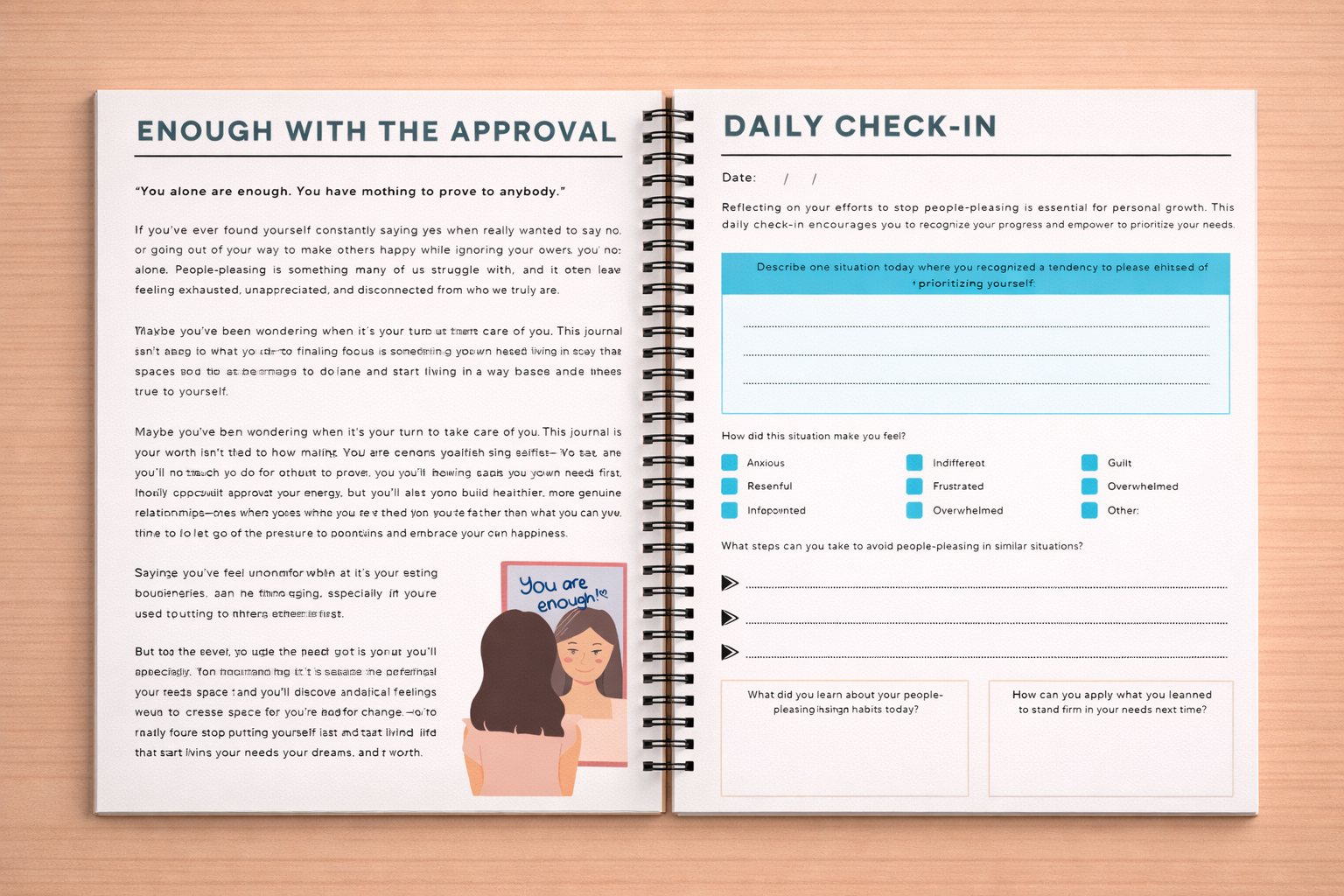 Stop People-Pleasing Workbook for Self-Care & Personal Growth Guide to Manage People-Pleasing Habits