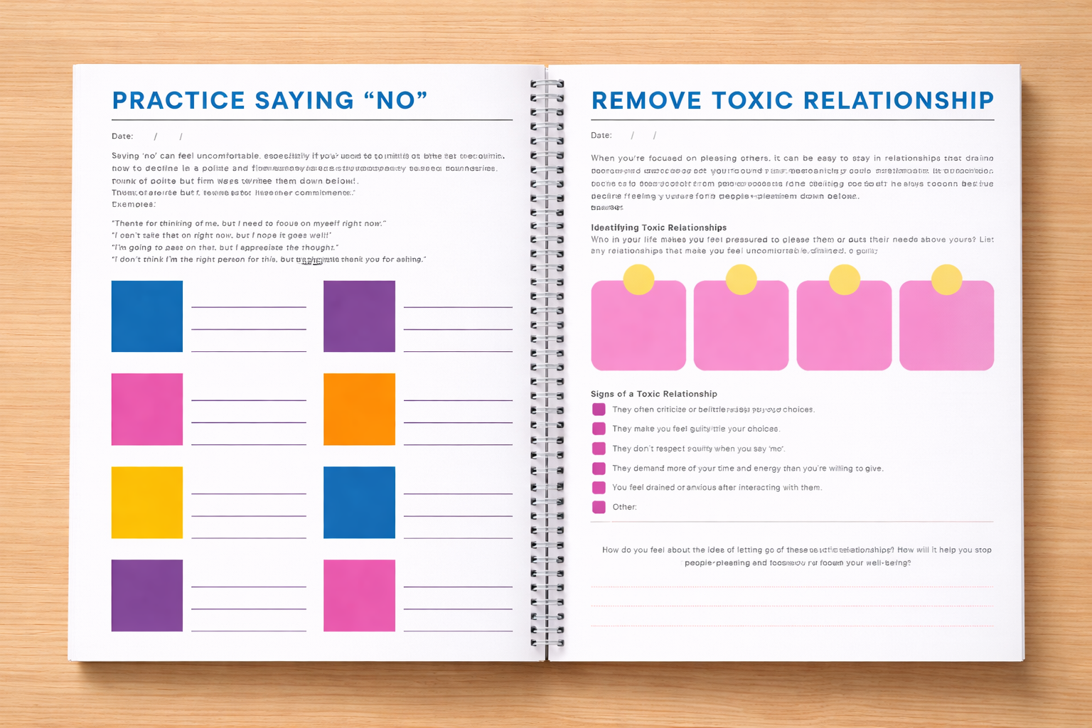 Stop People Pleasing Workbook for Teens Personal Growth & Self-Improvement Guide - Empowering Insights & Exercises